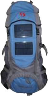 2.7 W Solar Blue Back-pack