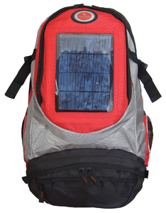 2.7 W Solar Red Back-pack