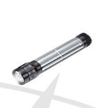 Solar Flashlight Aluminum LED black